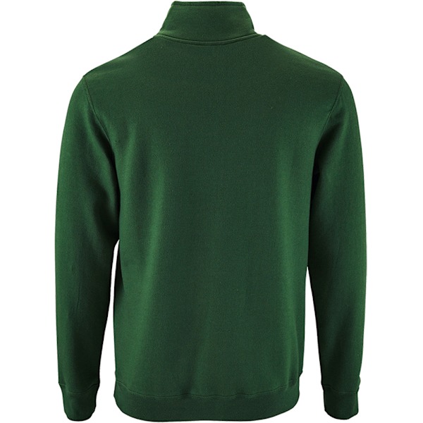 SOLS Herr Stan Kontrast Dragkedja Hals Sweatshirt 2XL Flaskgron Bottle Green 2XL