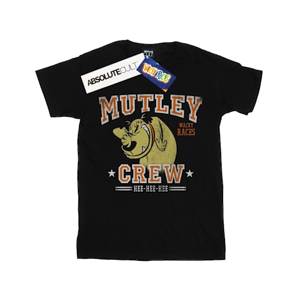 Wacky Races Girls Mutley Crew Bomull T-shirt 9-11 år Svart Black 9-11 Years