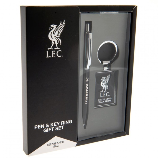 Liverpool FC Penna och nyckelring Set One Size Svart/Silver Black/Silver One Size