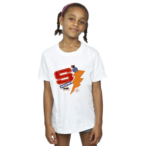 DC Comics Girls Shazam Fury Of The Gods Sticker Spam Bomull T-S White 7-8 Years