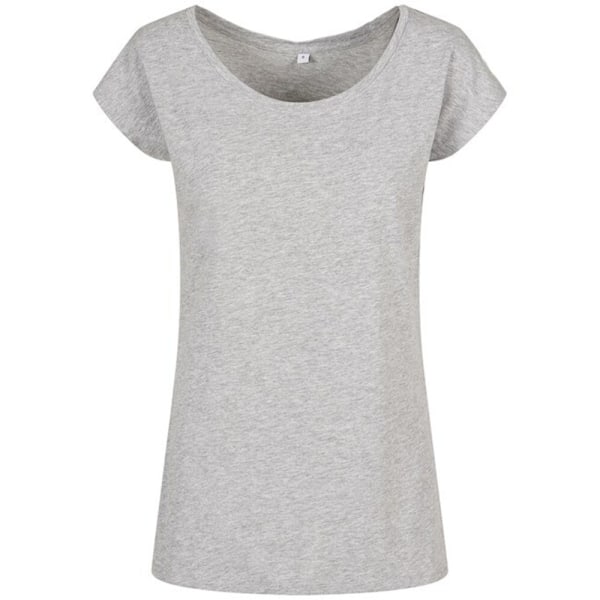 Bygg ditt varumärke Dam/Dam bred hals T-shirt XL Heather Gre Heather Grey XL