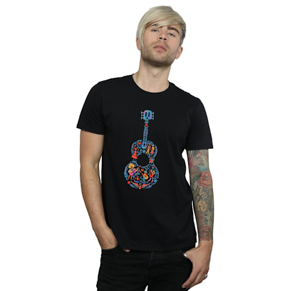 Disney Coco Gitarr Mönster T-shirt M Svart Black M