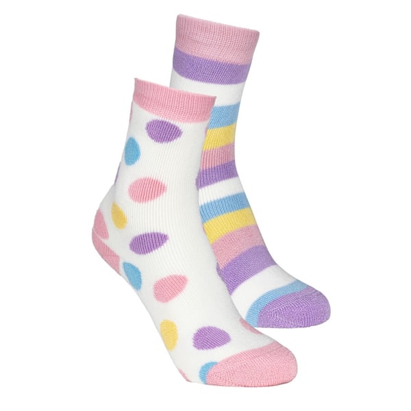 Trespass Frolic Boot Socks (4-pack) för barn/ungdomar (storlek 9 UK barn - 12 UK barn) Pink 9 UK Child-12 UK Child