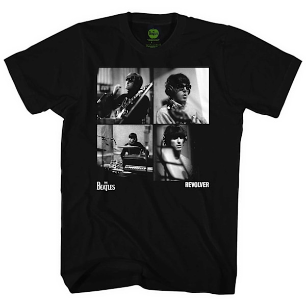 The Beatles Unisex Adult Revolver Studio Shots Bomull T-shirt M Black M