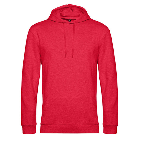 B&C Herr Hoodie M Röd Heather Red Heather M