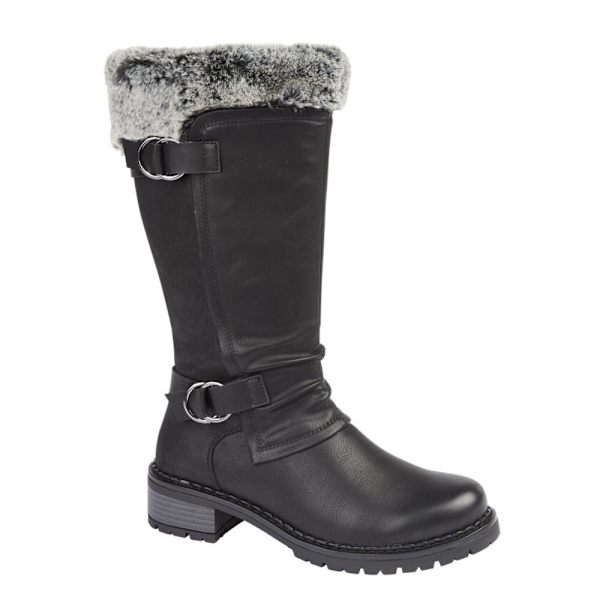 Cipriata Dam/Dam PU Mid Calf Boots 3 UK Svart Black 3 UK