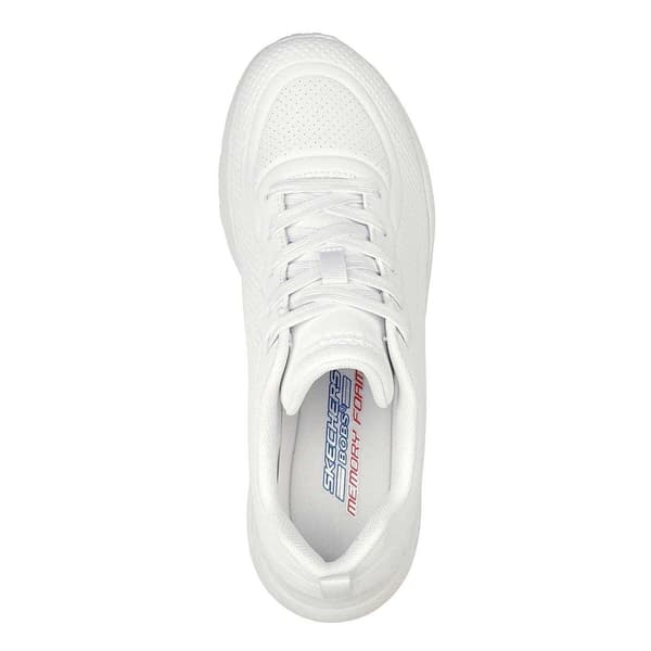 Skechers Damer Bob Buno Logo Sneakers 4 UK Vit White 4 UK