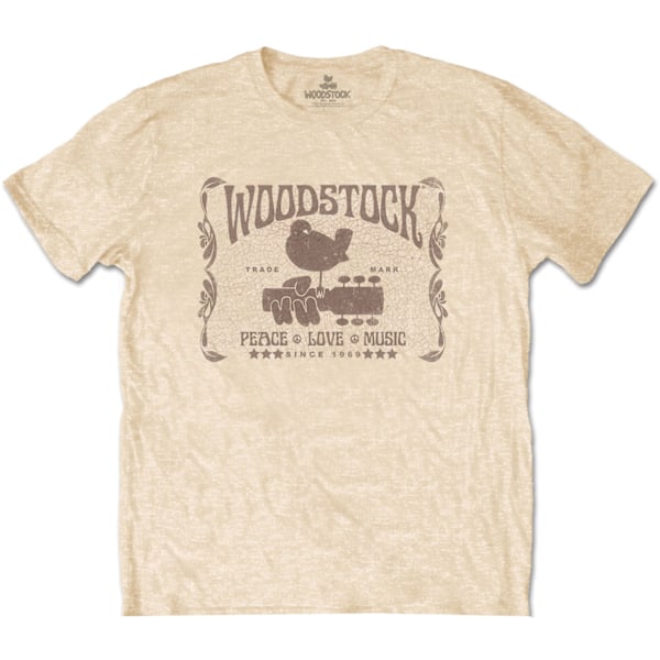 Woodstock Unisex Vuxen Sedan 1969 Bomull T-shirt M Vegas Guld Vegas Gold M