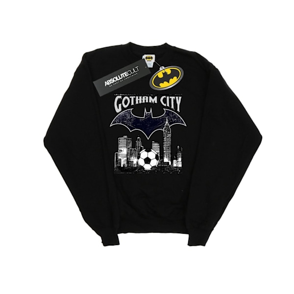 DC Comics Boys Batman Football Gotham City Sweatshirt 7-8 år Black 7-8 Years