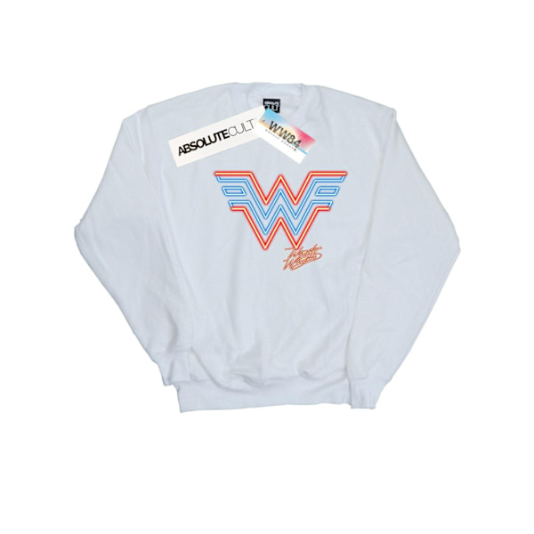 DC Comics Girls Wonder Woman 84 Neon Emblem Sweatshirt 5-6 år White 5-6 Years