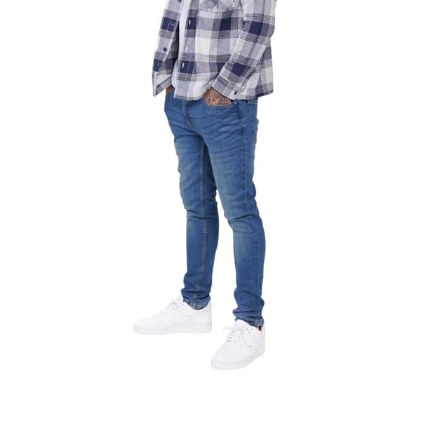 Firetrap Herr Denim Skinny Jeans 32L Mellanblå Mid Blue 32L