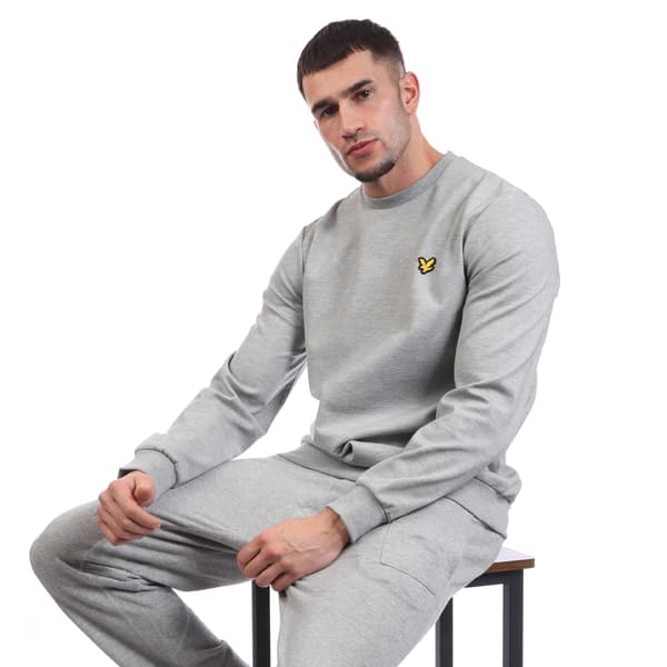 Lyle & Scott Herrtröja Fly Fleece Crew Neck M Grå Grey M