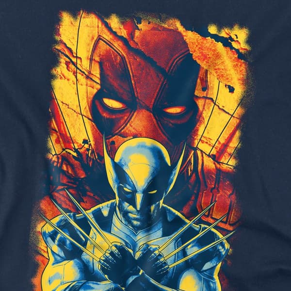 Deadpool & Wolverine Herr Best Bubs T-shirt S Marinblå Navy S
