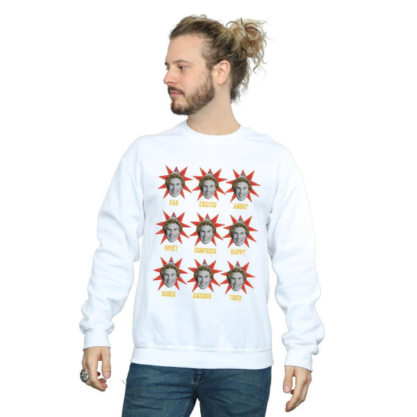 Elf Mens Buddy Moods Sweatshirt 3XL Vit White 3XL