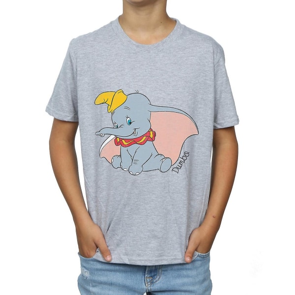 Dumbo Boys Classic T-Shirt 12-13 Years Sports Grey Sports Grey 12-13 Years