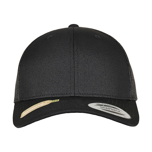 Flexfit Unisex Adult Recycled Polyester Trucker Cap One Size Bl Black One Size