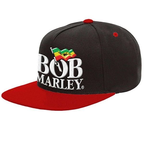Bob Marley Unisex Vuxen Logo Baseball Cap En Storlek Svart Black One Size