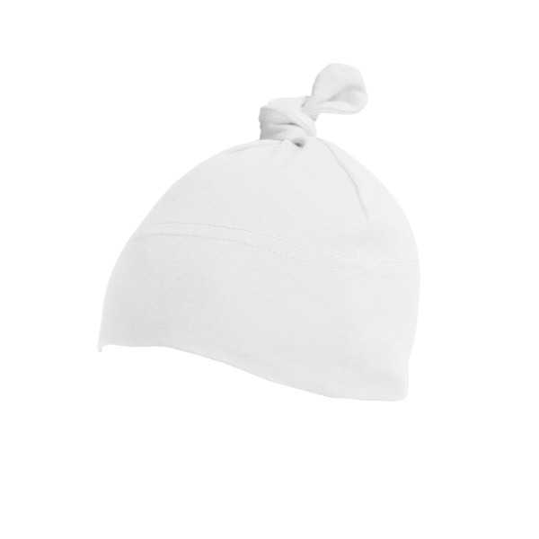 Babybugz Baby 1 Knot Plain Hat One Size Vit White One Size