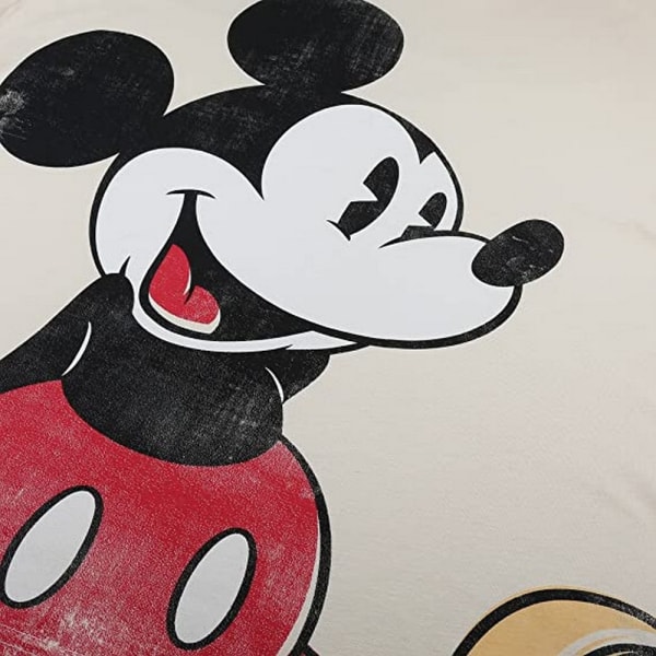 Disney Mickey Mouse Slouch T-shirt för dam/dam L Sand/Svart/R Sand/Black/Red L