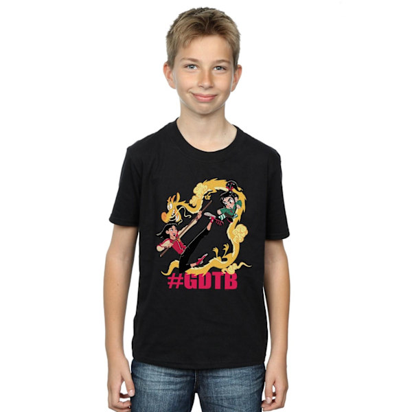 Disney Boys Wreck It Ralph Mulan Och Vanellope T-shirt 5-6 År Black 5-6 Years