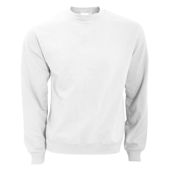 B&C Herr Crew Neck Sweatshirt Top 4XL Vit White 4XL