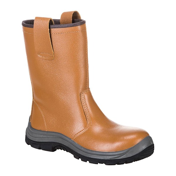 Portwest Steelite Läder Rigger Boots 5 UK Tan Tan 5 UK