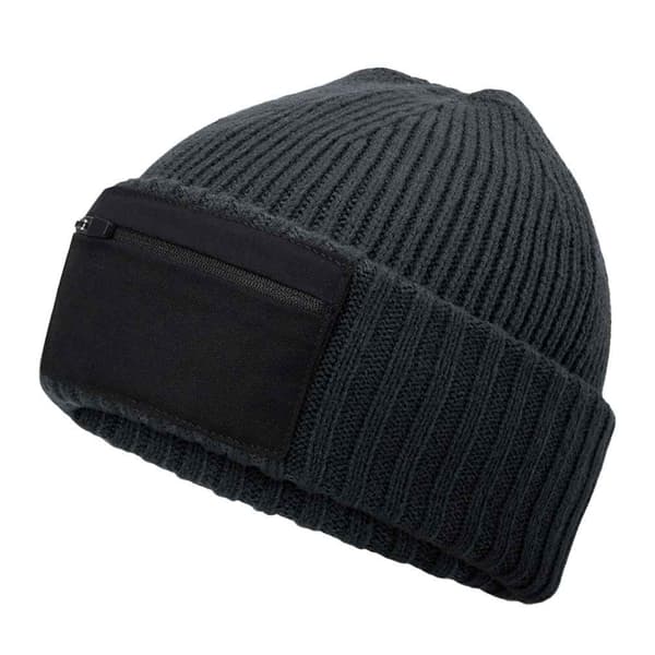 Beechfield Unisex Vuxen Zip Patch Mössa One Size Grafitgrå Graphite Grey/Black One Size