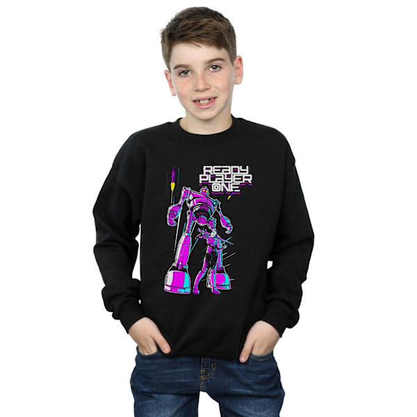 Ready Player One Boys Iron Giant And Art3mis Sweatshirt 7-8 Yea Black 7-8 Years