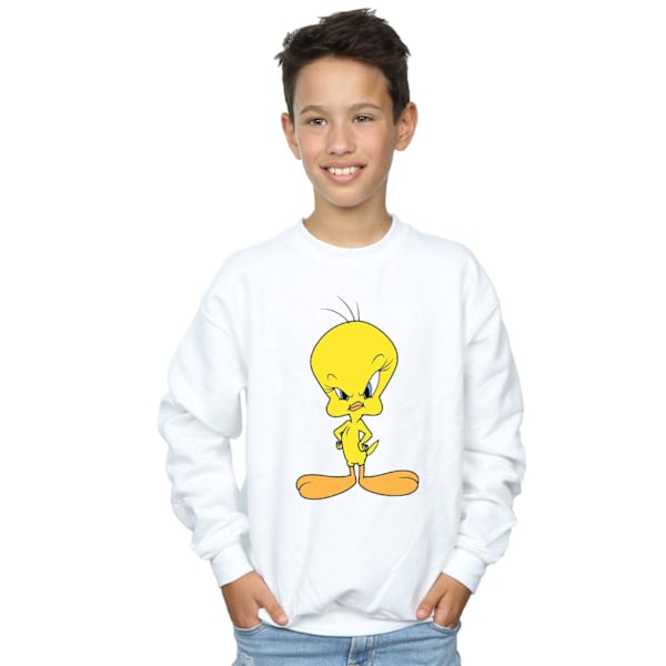 Looney Tunes Boys Angry Tweety Sweatshirt 7-8 år Vit White 7-8 Years