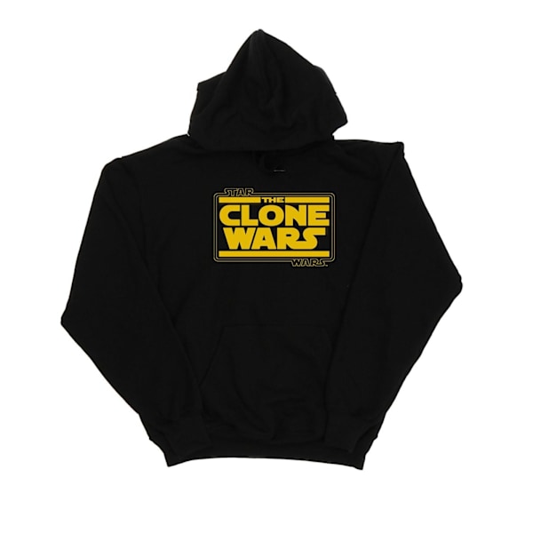 Star Wars Herr Clone Wars Logotyp Hoodie M Svart Black M