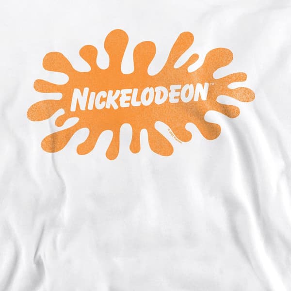 Nickelodeon Unisex Vuxen Retro Splat Logo Sweatshirt S Vit White S