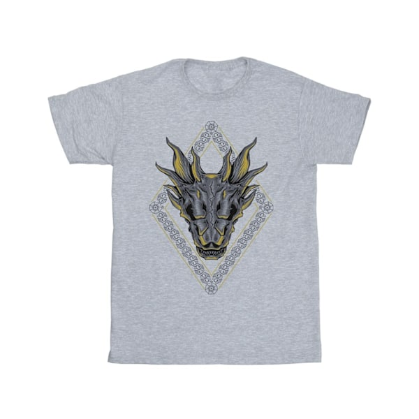 Game Of Thrones: House Of The Dragon Herr T-shirt med drakmönster Sports Grey 5XL