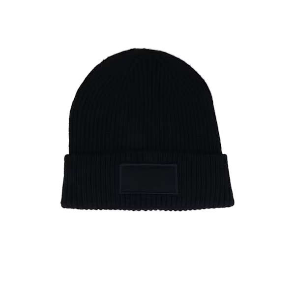 Beechfield Unisex Vuxen Fashion Patch Beanie One Size Svart Black One Size