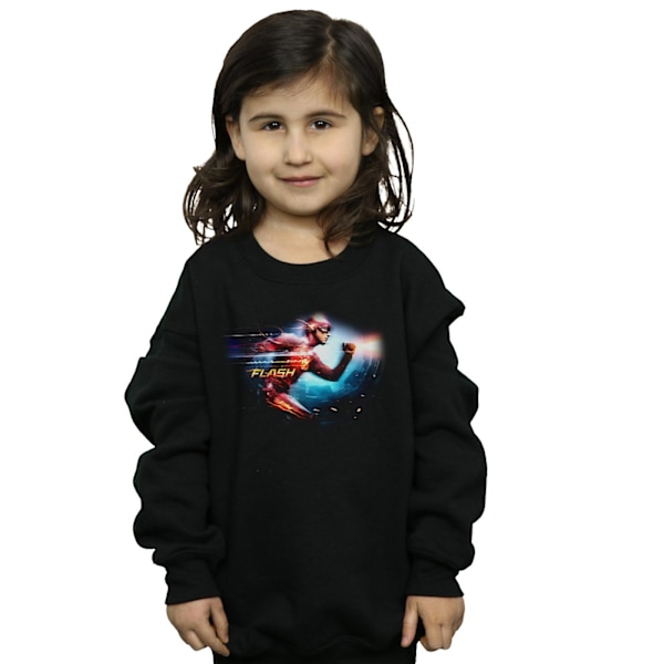 DC Comics Girls The Flash Sparks Sweatshirt 7-8 år Svart Black 7-8 Years