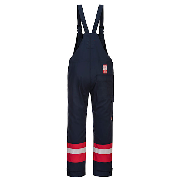 Portwest Unisex Adult Bizflame Plus Hi-Vis Bib And Brace Overal Navy S R
