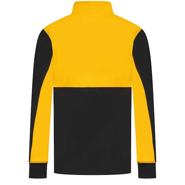 Finden & Hales Herr Quarter Zip Träningströja M Svart/Guld Black/Gold M