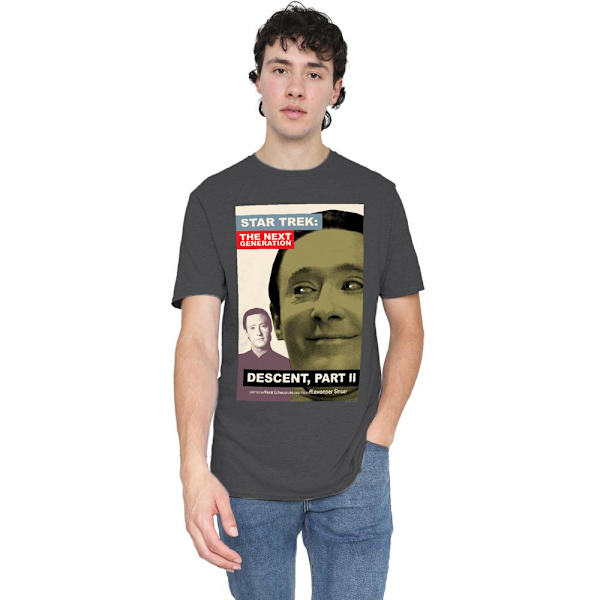 Star Trek Unisex Vuxen The Next Generation Säsong 7 Avsnitt 1 T-shirt Charcoal L