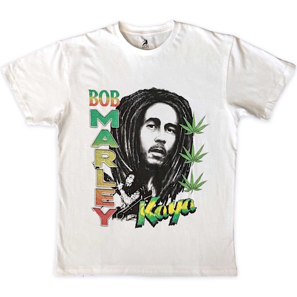 Bob Marley Unisex Adult Kaya Illustration T-Shirt XXL Vit White XXL