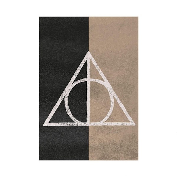 Harry Potter Deathly Hallows Print 40cm x 30cm Brun/Svart/Vit Brown/Black/White 40cm x 30cm