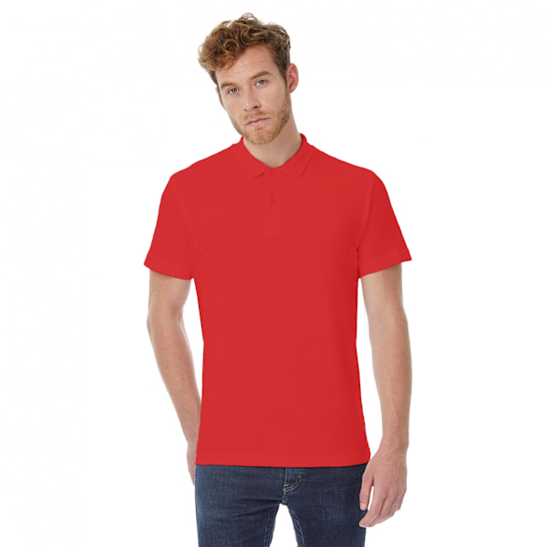 B&C ID.001 Herr Kortärmad Polotröja XS Röd Red XS