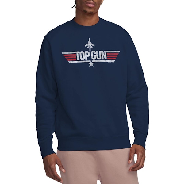 Top Gun Unisex Vuxen Logotyp Sweatshirt XXL Marinblå Navy XXL