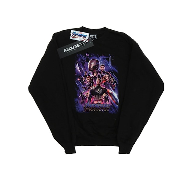 Marvel Mens Avengers Endgame Movie Poster Sweatshirt 5XL Svart Black 5XL