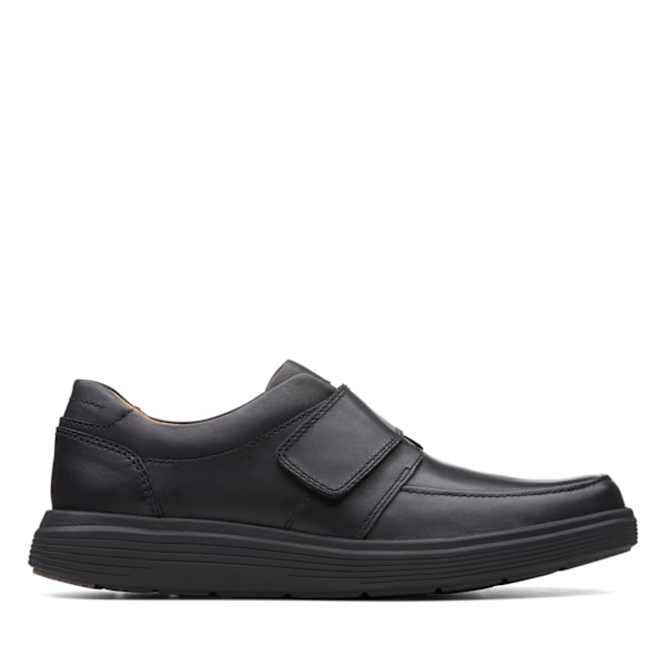 Clarks Un Abode Strap Läderskor för Herr 7 UK Svart Black 7 UK