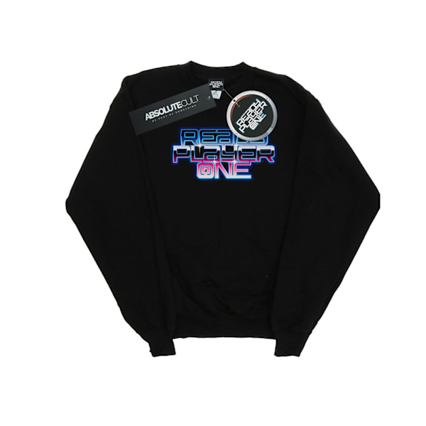 Ready Player One Boys Gradient Logo Sweatshirt 7-8 år Svart Black 7-8 Years