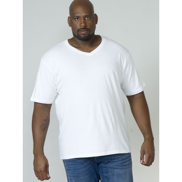 Duke Mens D555 Kingsize Signature-1 bomull T-shirt 2XL Vit White 2XL
