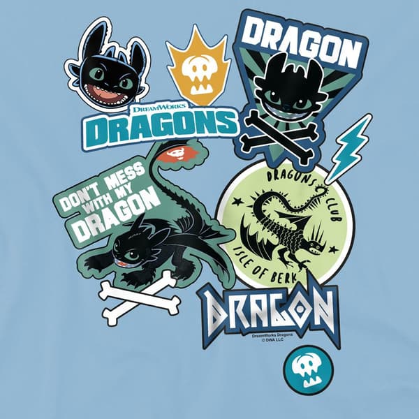 Draktränaren Barn/Kids Don´t Mess With My Dra Light Blue 7-8 Years