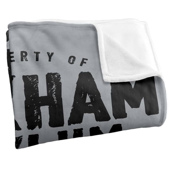 Batman Arkham Asylum-filt 91 cm x 147 cm grå Grey 91cm x 147cm
