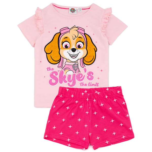 Paw Patrol Girls Skye´s The Limit Kort Pyjamas Set 12-18 Månader Pink 12-18 Months