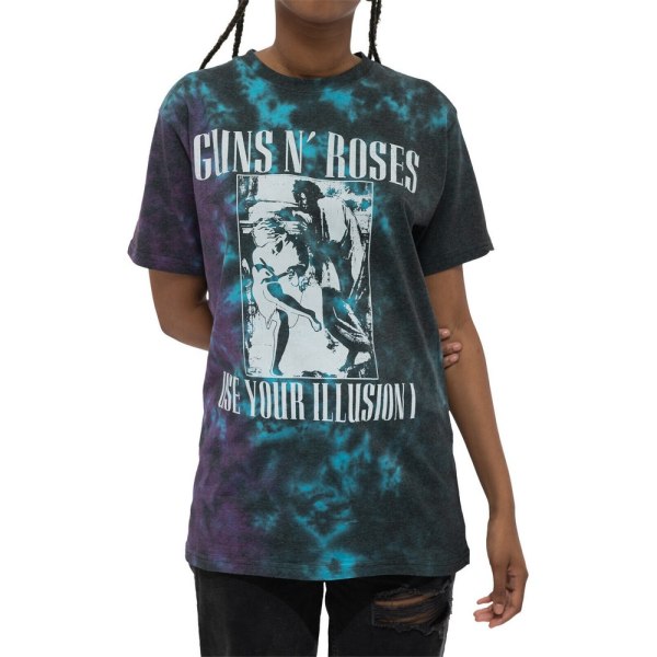 Guns N Roses Unisex Vuxen Använd din Illusion Monokrom T-shirt Blue XL