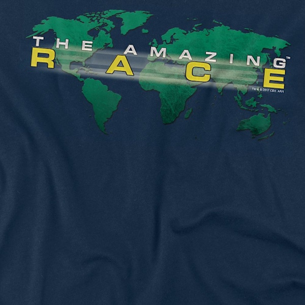 The Amazing Race Herr Around the World T-Shirt L Marinblå Navy L